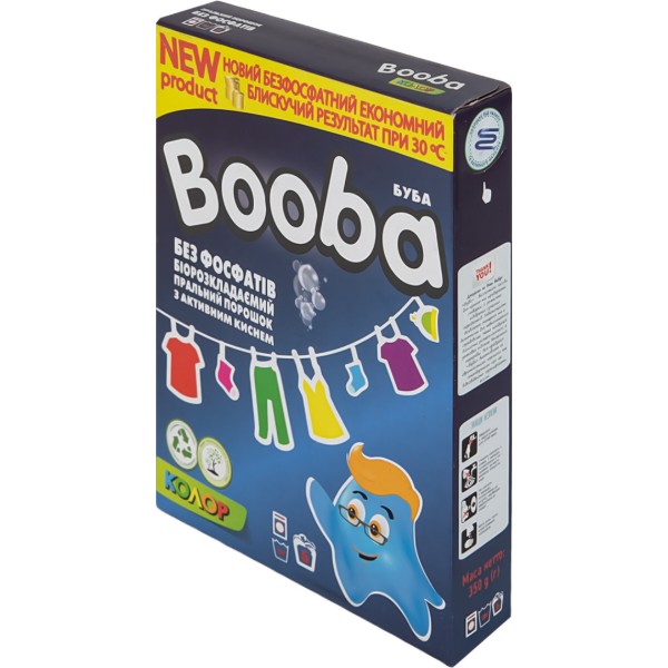 Фото - Пральний порошок BOOBA Колор 350 г (4820187580029)